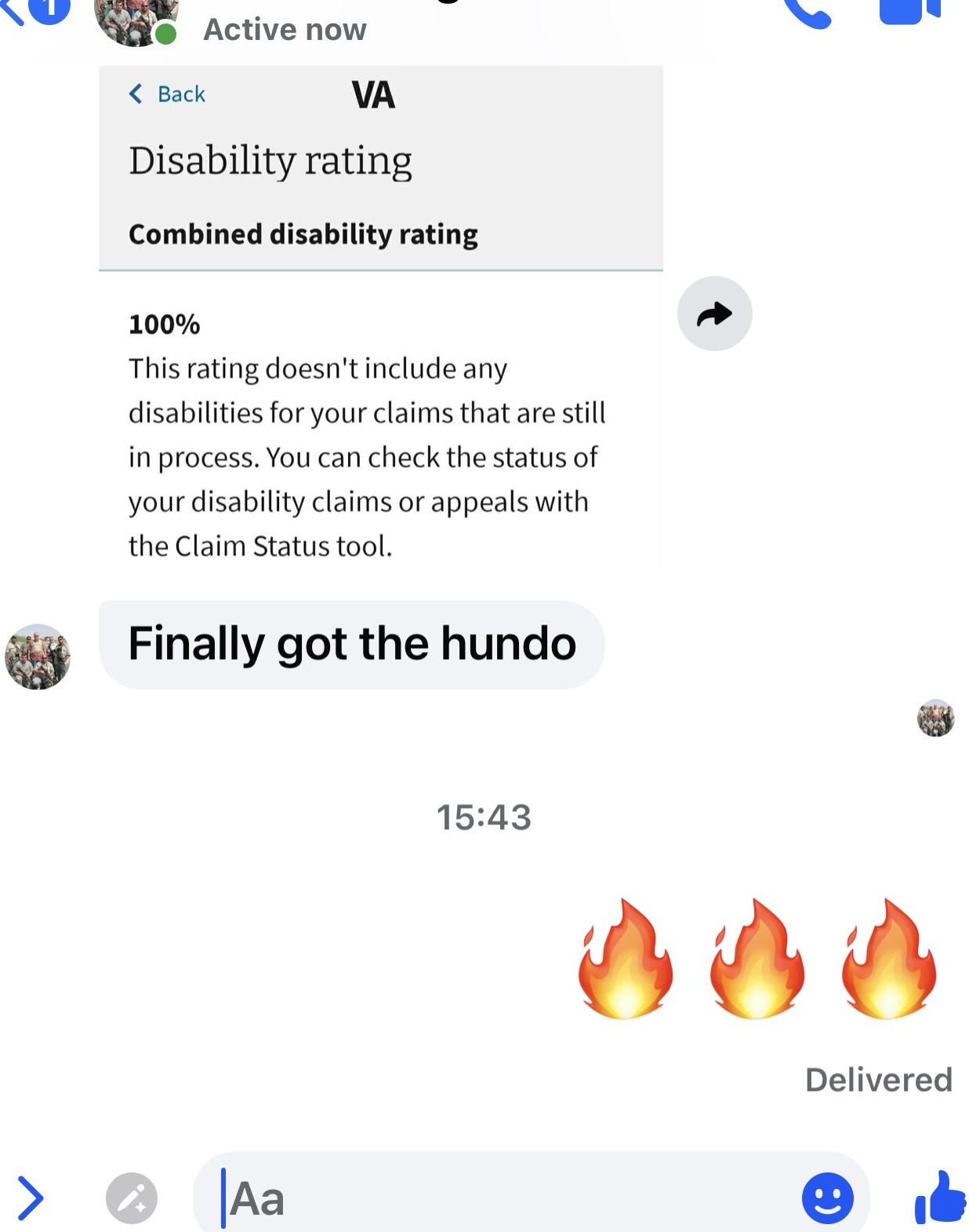 Veteran testimonial