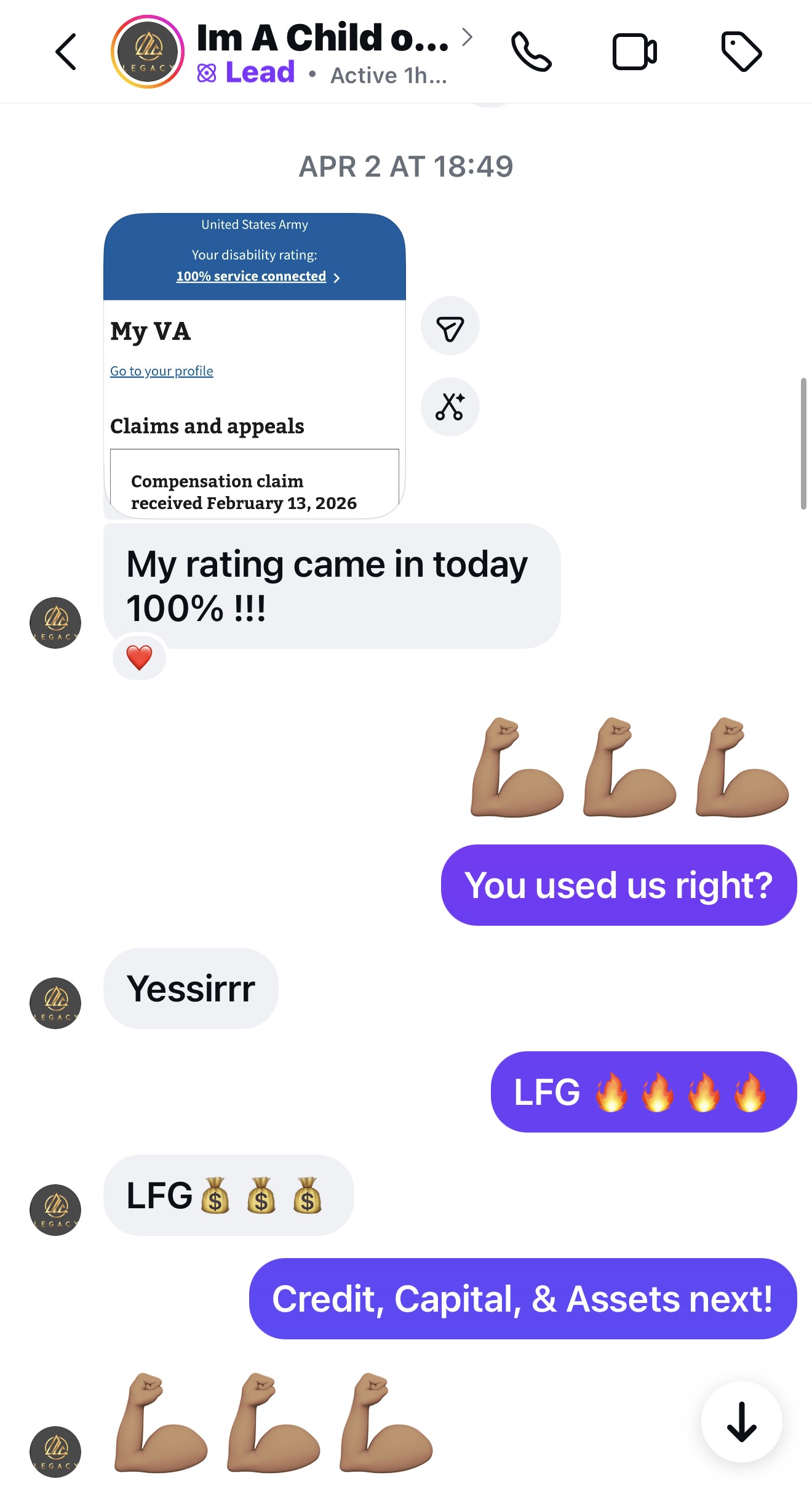 Veteran testimonial